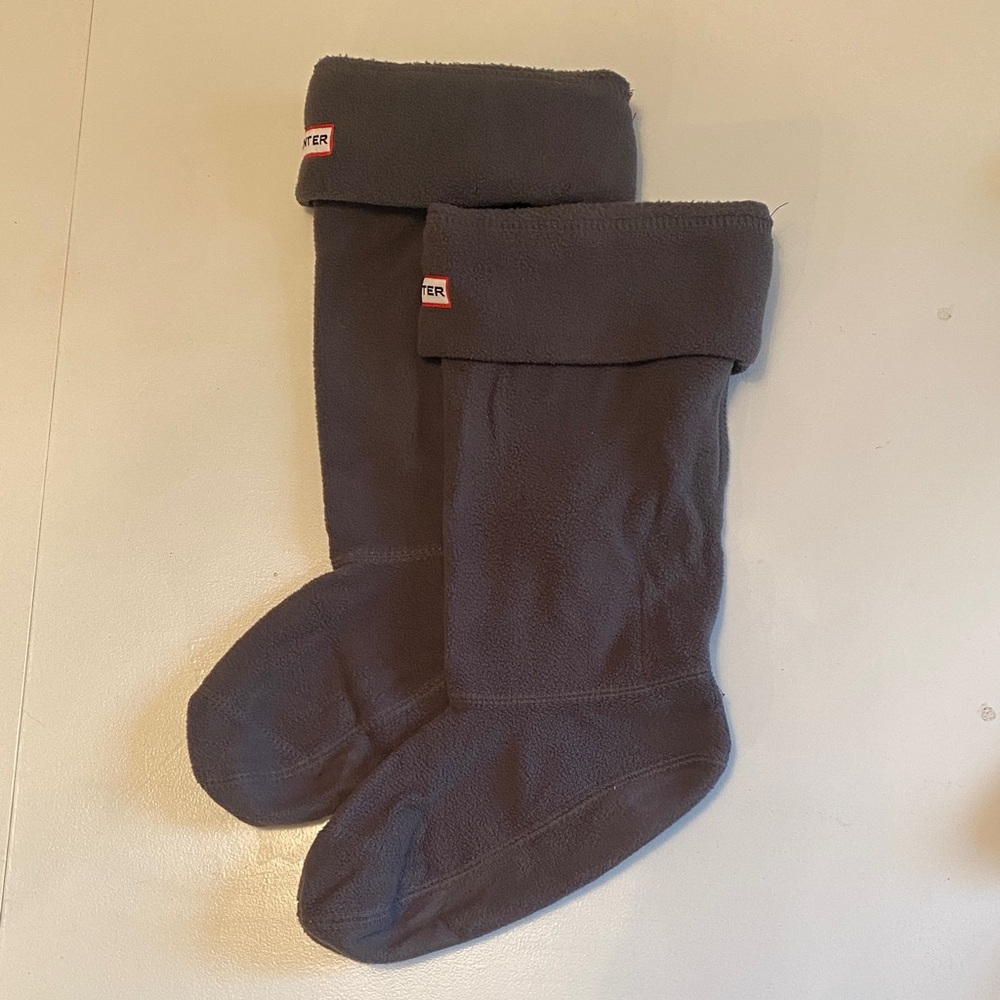 Hunter Charcoal Gray Fleece Tall Boot Socks